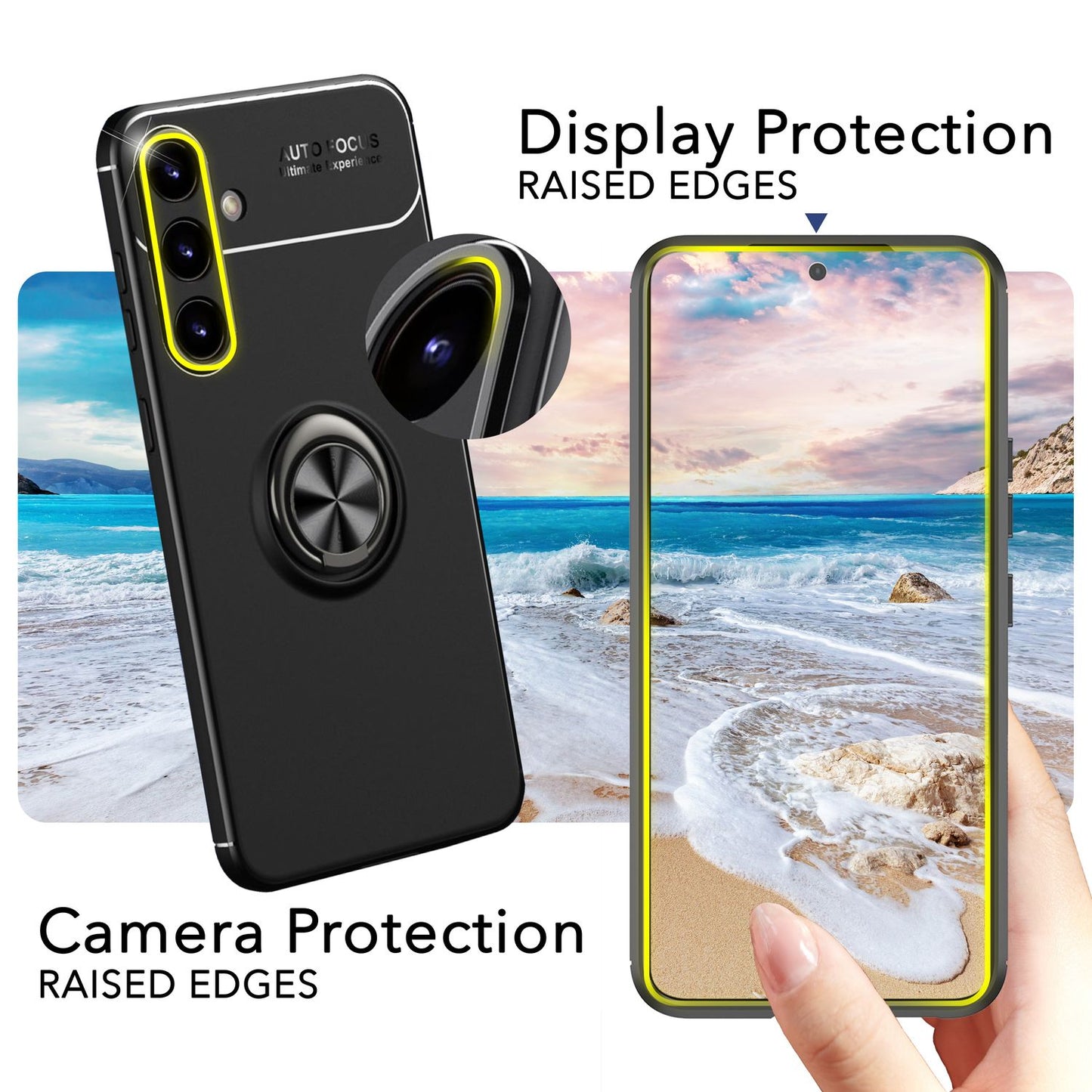 Husă NALIA Grip360 cu inel - Carcasă din silicon cu rotație la 360° pentru Galaxy S24 Plus