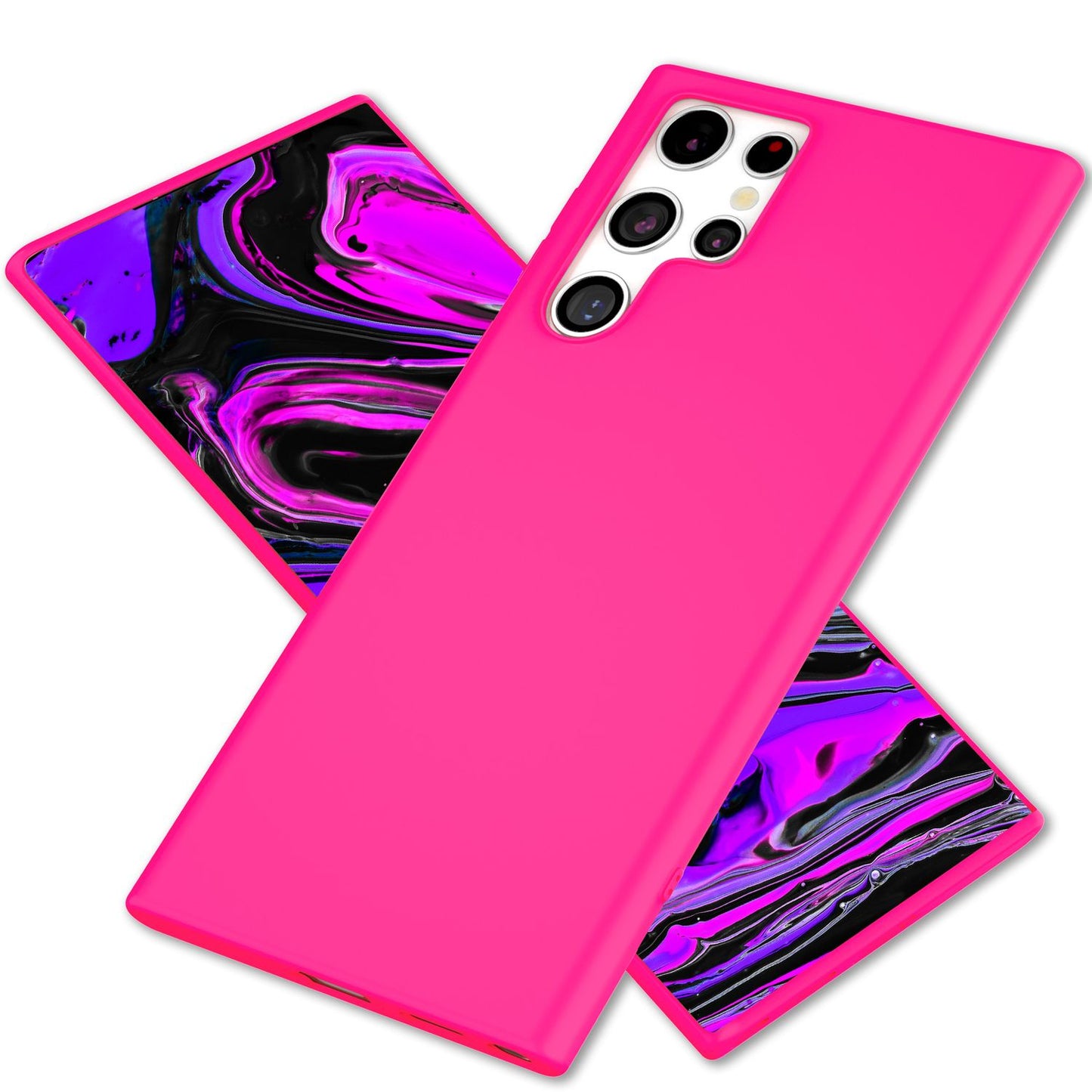 NALIA Farbintensive Neon Silikonhülle - Galaxy S24 Ultra, TPU, 1,2mm