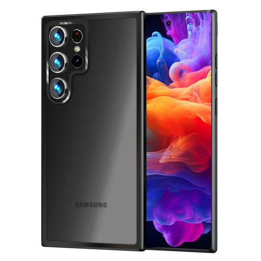 NALIA Matte Hybrid Schutzhülle für Samsung Galaxy S24 Ultra Hülle, Semi-Transparente Harte Rückseite & Fallschutz-Rahmen