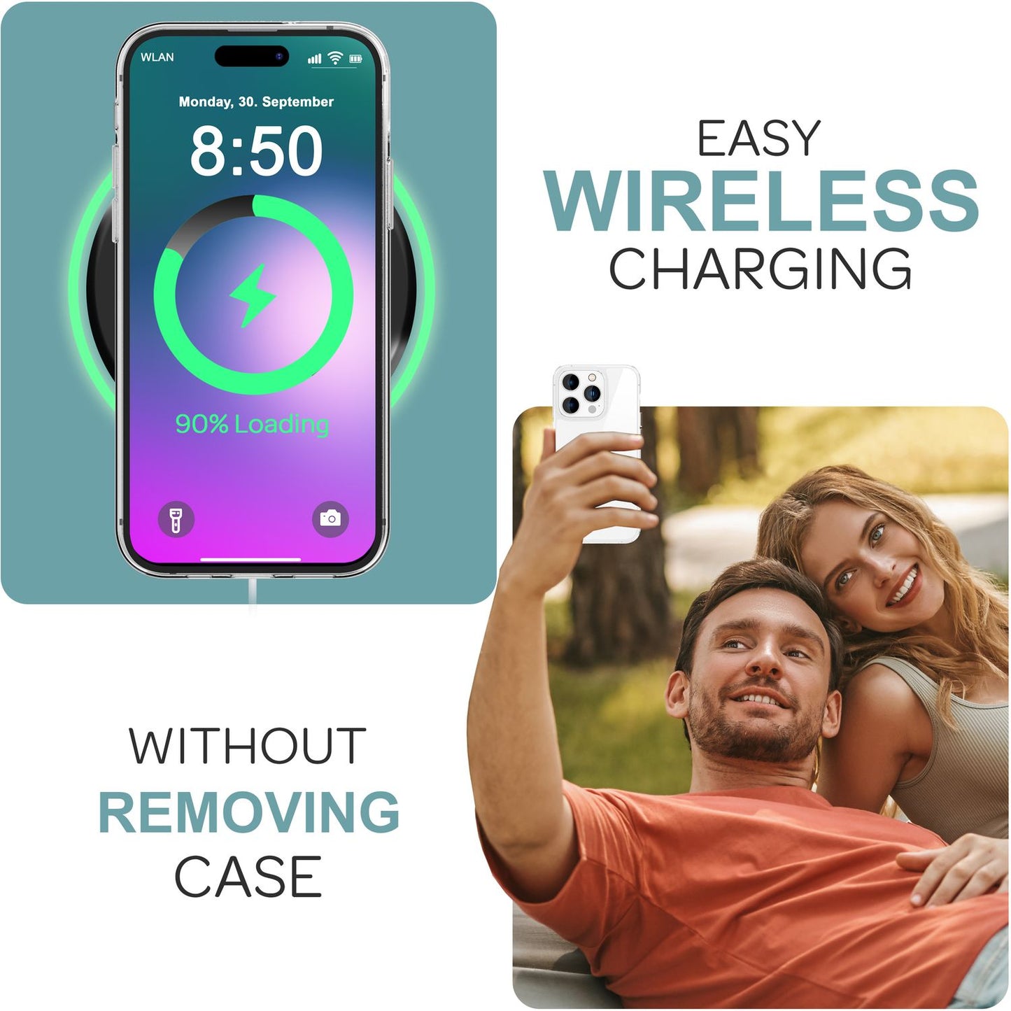 NALIA Transparente Silikonhülle für iPhone 16 Pro Max, Durchsichtige Schutzhülle, Anti-Gelb Handyhülle, Klare Hülle