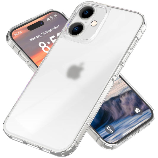 Husă acrilică mată NALIA pentru iPhone 16, husă de protecție semitransparentă anti-amprentă, husă de telefon semi-clară