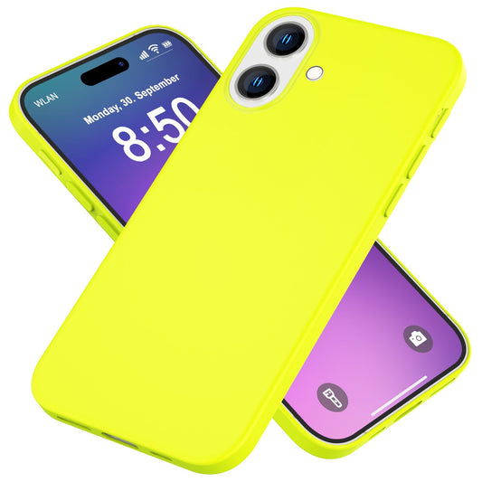 NALIA NeonShock Case - Neonfarbenes Silikoncover, TPU Material, Kompatibel Mit iPhone 16 Plus