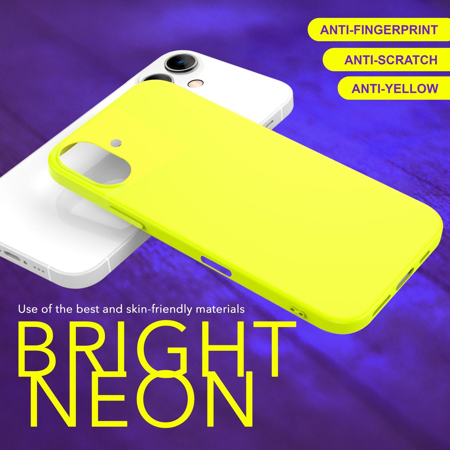 NALIA NeonShock Case - Neonfarbenes Silikoncover, TPU Material, Kompatibel Mit iPhone 16 Plus