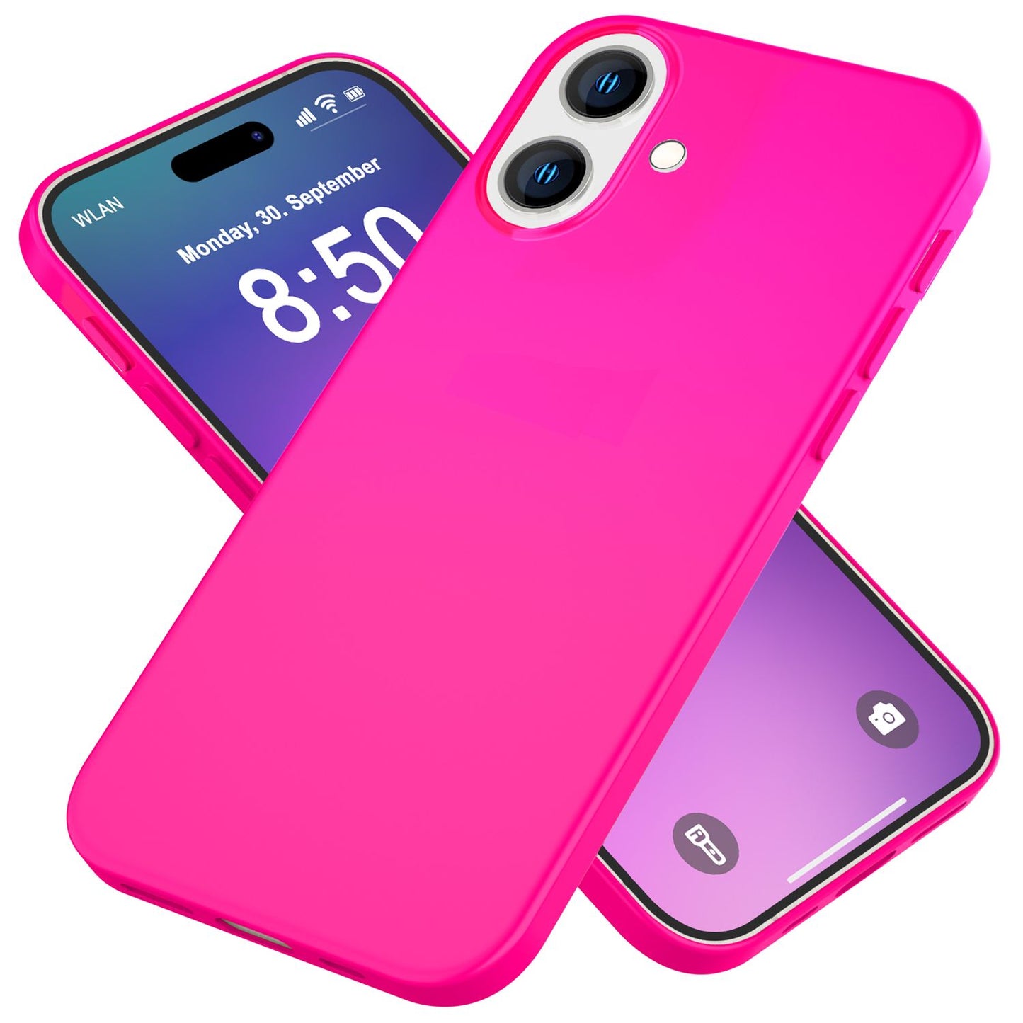 NALIA NeonShock Case - Neonfarbenes Silikoncover, TPU Material, Kompatibel Mit iPhone 16 Plus