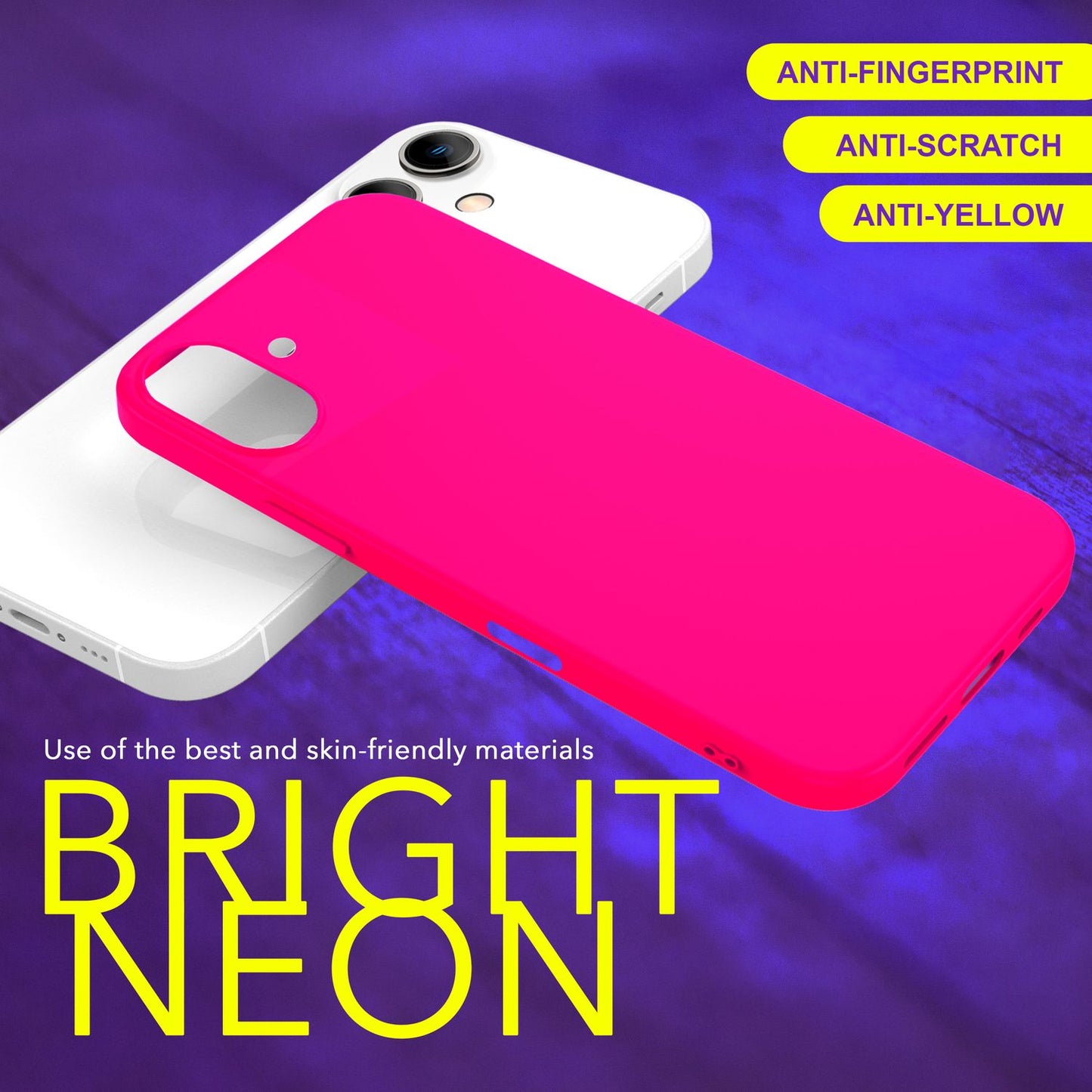 NALIA NeonShock Case - Neonfarbenes Silikoncover, TPU Material, Kompatibel Mit iPhone 16 Plus