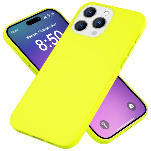 NALIA Bunte Neon Silikonhülle für iPhone 16 Pro Max, Hülle mit Intensiver Farbe, Rutschfeste Handyhülle Soft Case