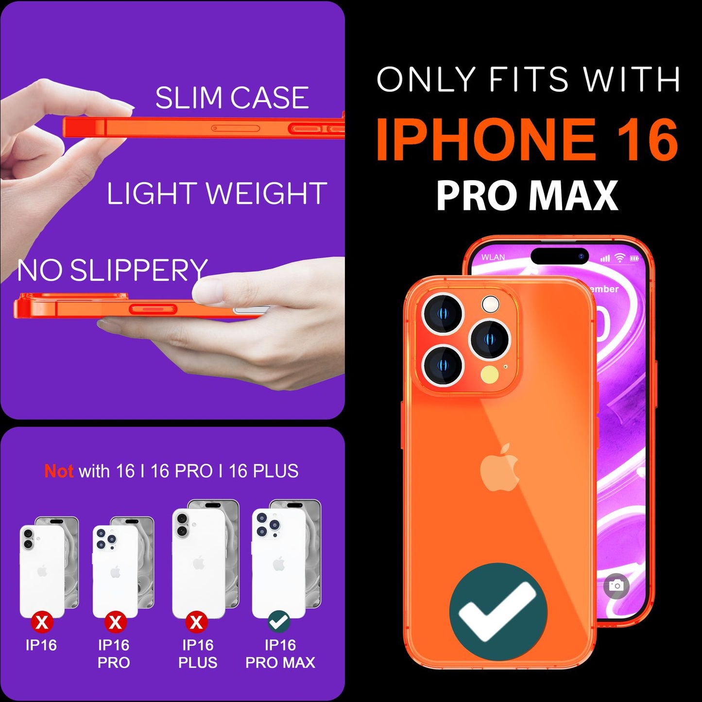 Husă NALIA Clear Neon - Dimensiune 6,7 inch, silicon, culori neon