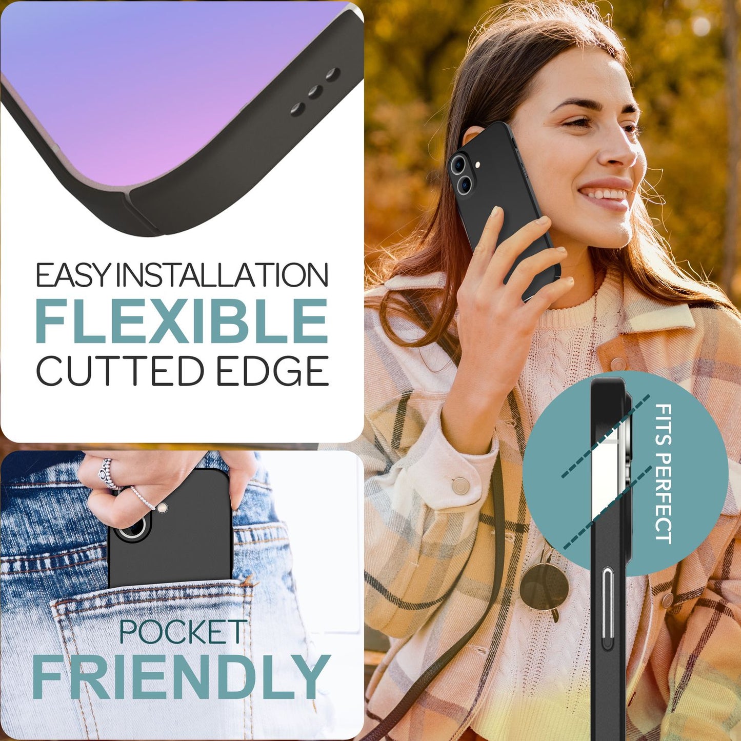 NALIA Ultra Dünne Harte Hülle für iPhone 16 Plus, Leichte Schlanke 0,5mm Handyhülle, Rutschfeste Schutzhülle