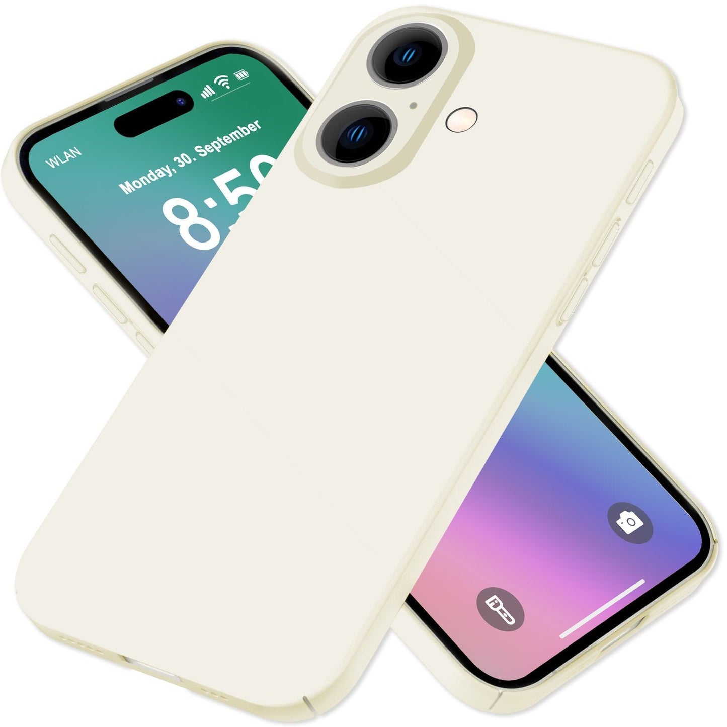 NALIA Ultra Dünne Harte Hülle für iPhone 16 Plus, Leichte Schlanke 0,5mm Handyhülle, Rutschfeste Schutzhülle