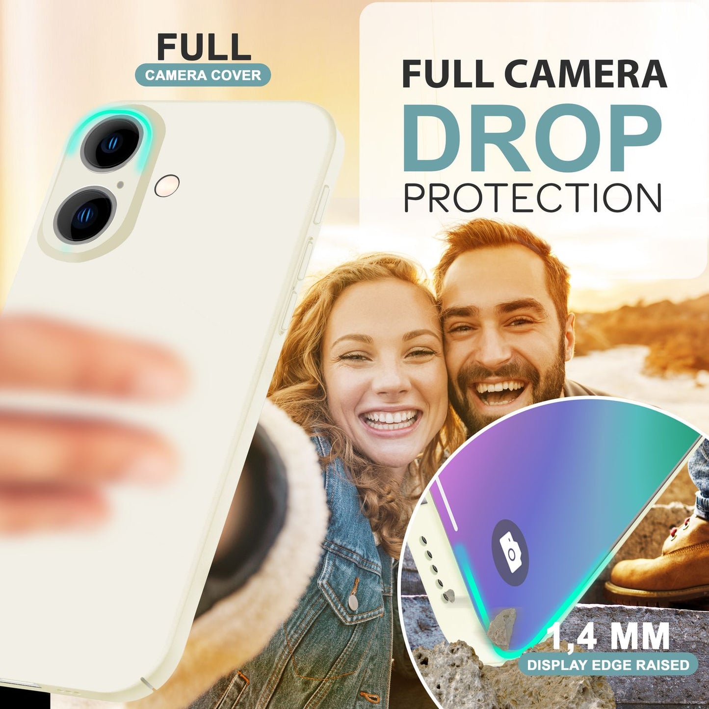 NALIA Ultra Dünne Harte Hülle für iPhone 16 Plus, Leichte Schlanke 0,5mm Handyhülle, Rutschfeste Schutzhülle