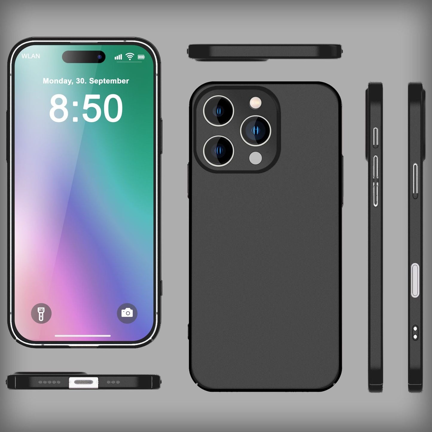 Husă rigidă ultrasubțire NALIA pentru iPhone 16 Pro Max - grosime 0,5 mm, ușoară, antiderapantă