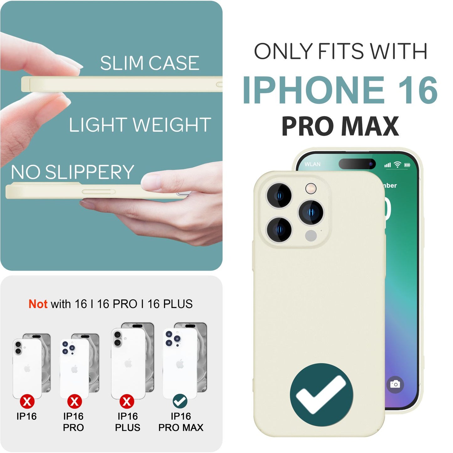 Husă rigidă ultrasubțire NALIA pentru iPhone 16 Pro Max - grosime 0,5 mm, ușoară, antiderapantă