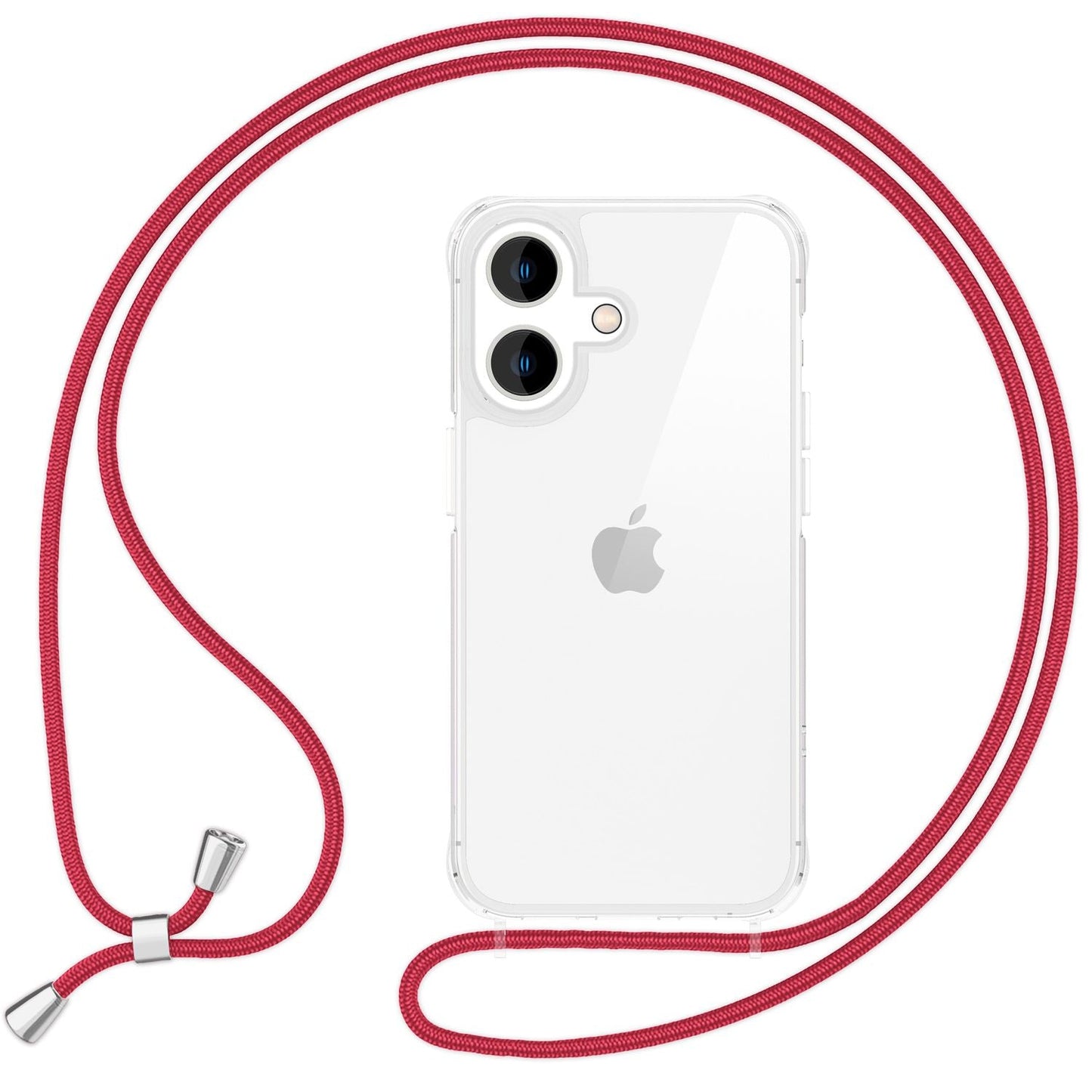 NALIA Iphone Umhängehülle Klar Mit Band - Gewicht 28 g Dicke 0,7 mm