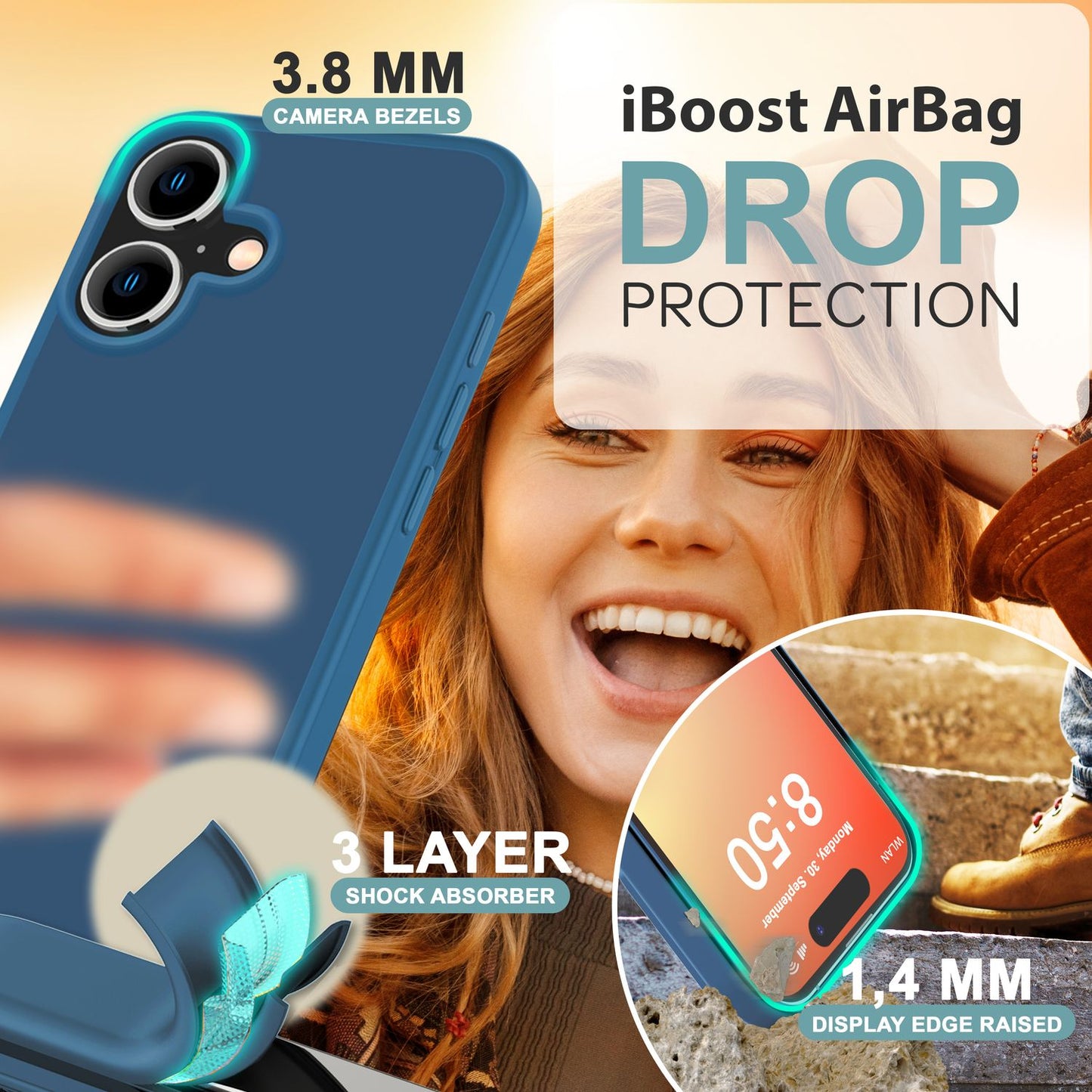 NALIA Fuzion Matte Case - Anti-Fingerabdruck, Abm. 151 x 73 mm