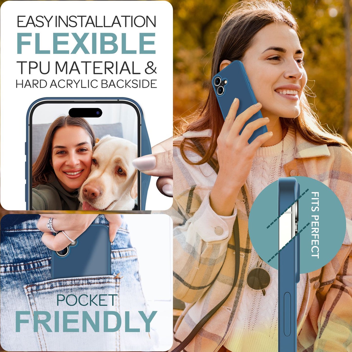 NALIA Fuzion Matte Case - Anti-Fingerabdruck, Abm. 151 x 73 mm