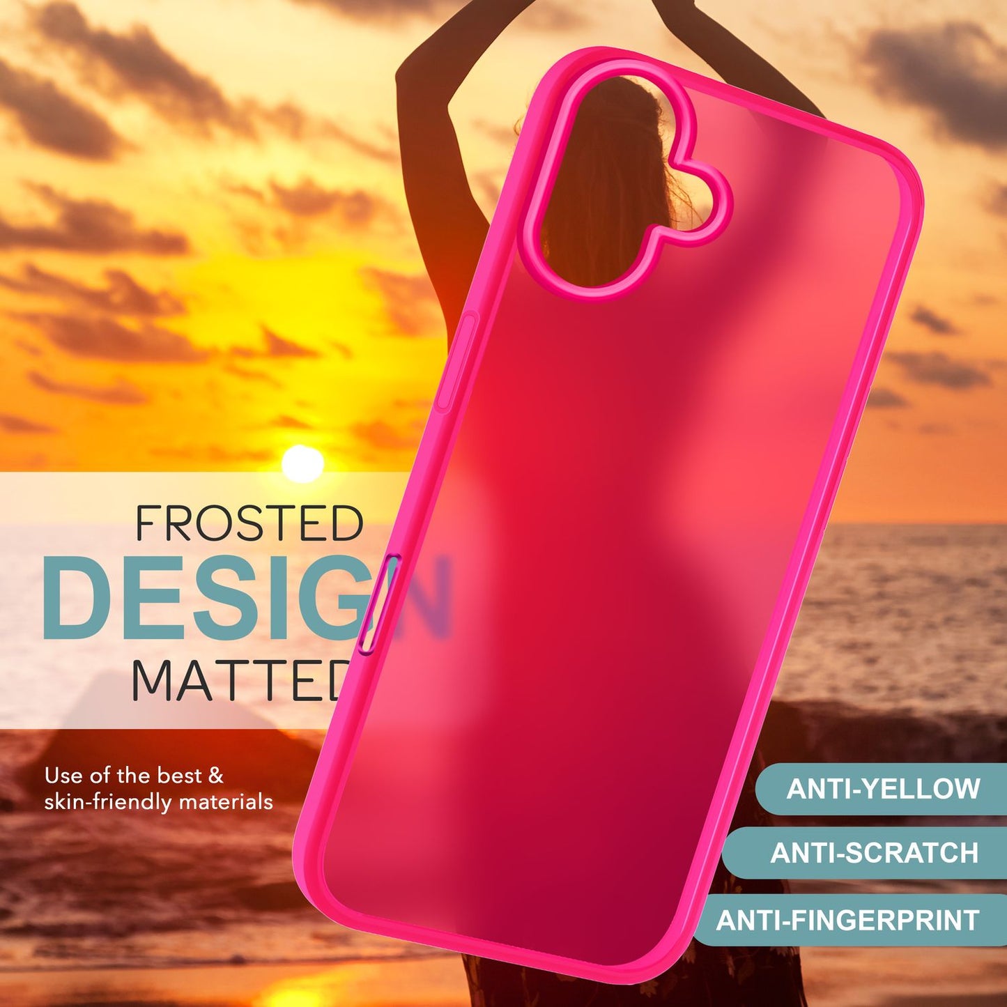 NALIA Fuzion Matte Case - Anti-Fingerabdruck, Abm. 151 x 73 mm