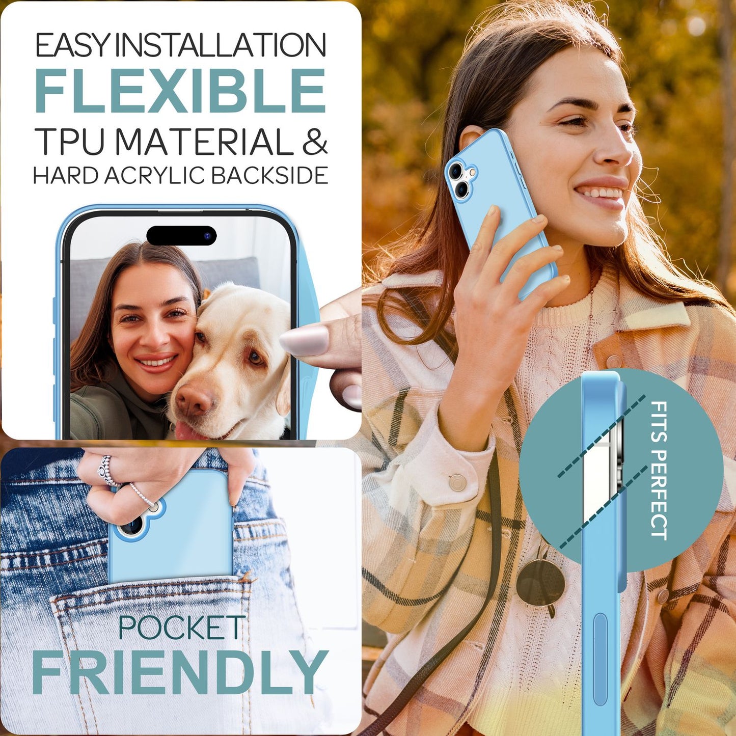 NALIA Fuzion Matte Case - Anti-Fingerabdruck, Abm. 151 x 73 mm