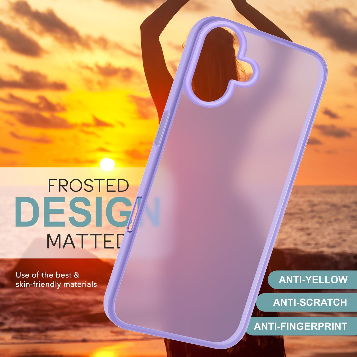 NALIA Fuzion Matte Case - Anti-Fingerabdruck, Abm. 151 x 73 mm