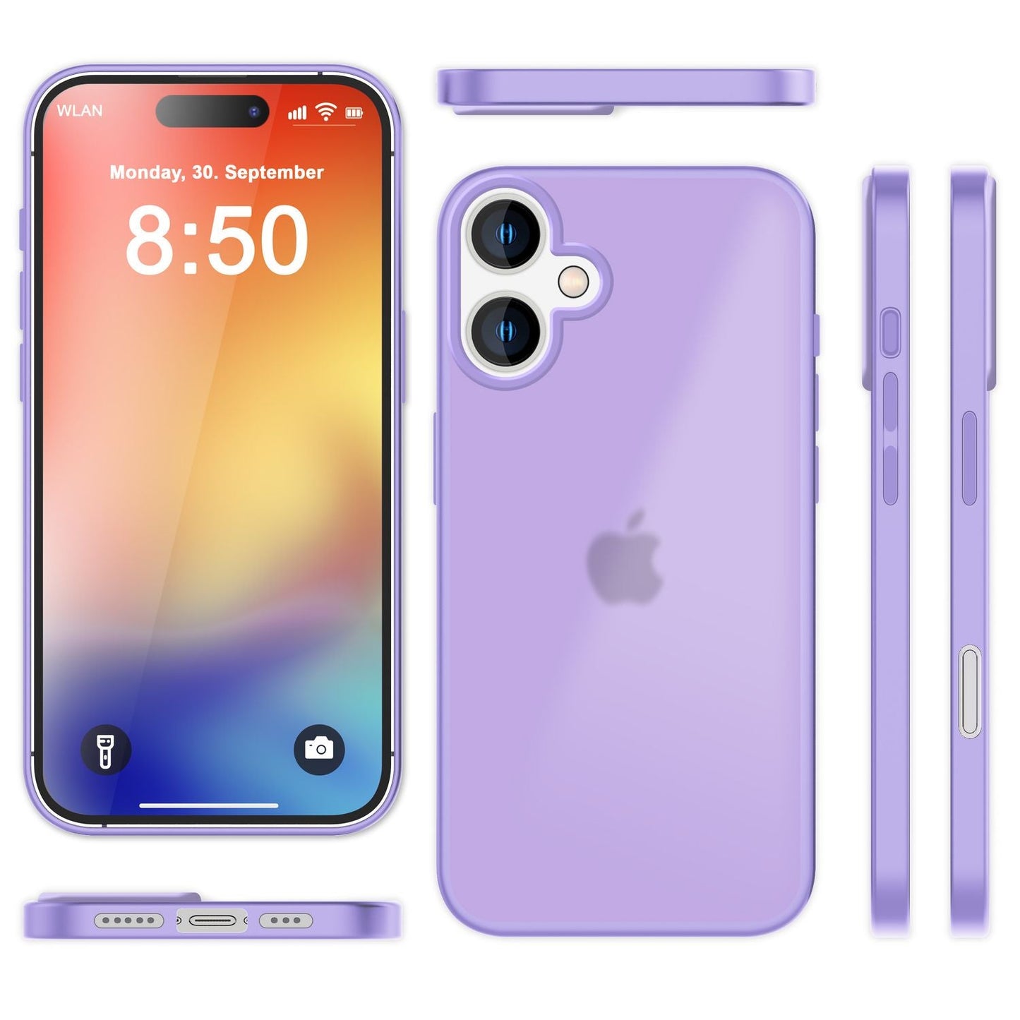 NALIA Fuzion Matte Case - Anti-Fingerabdruck, Abm. 151 x 73 mm