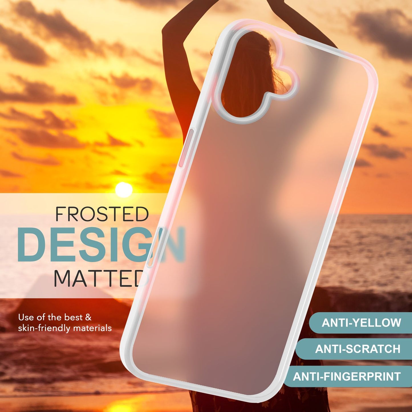 NALIA Fuzion Matte Case - Anti-Fingerabdruck, Abm. 151 x 73 mm