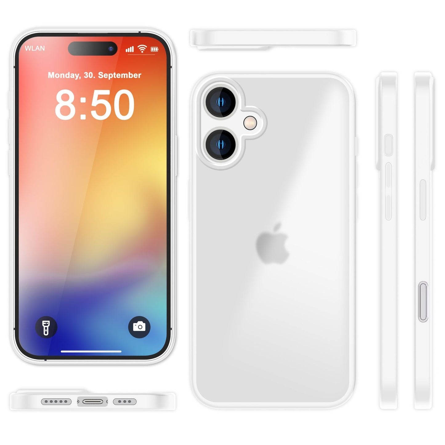 NALIA Fuzion Matte Case - Anti-Fingerabdruck, Abm. 151 x 73 mm