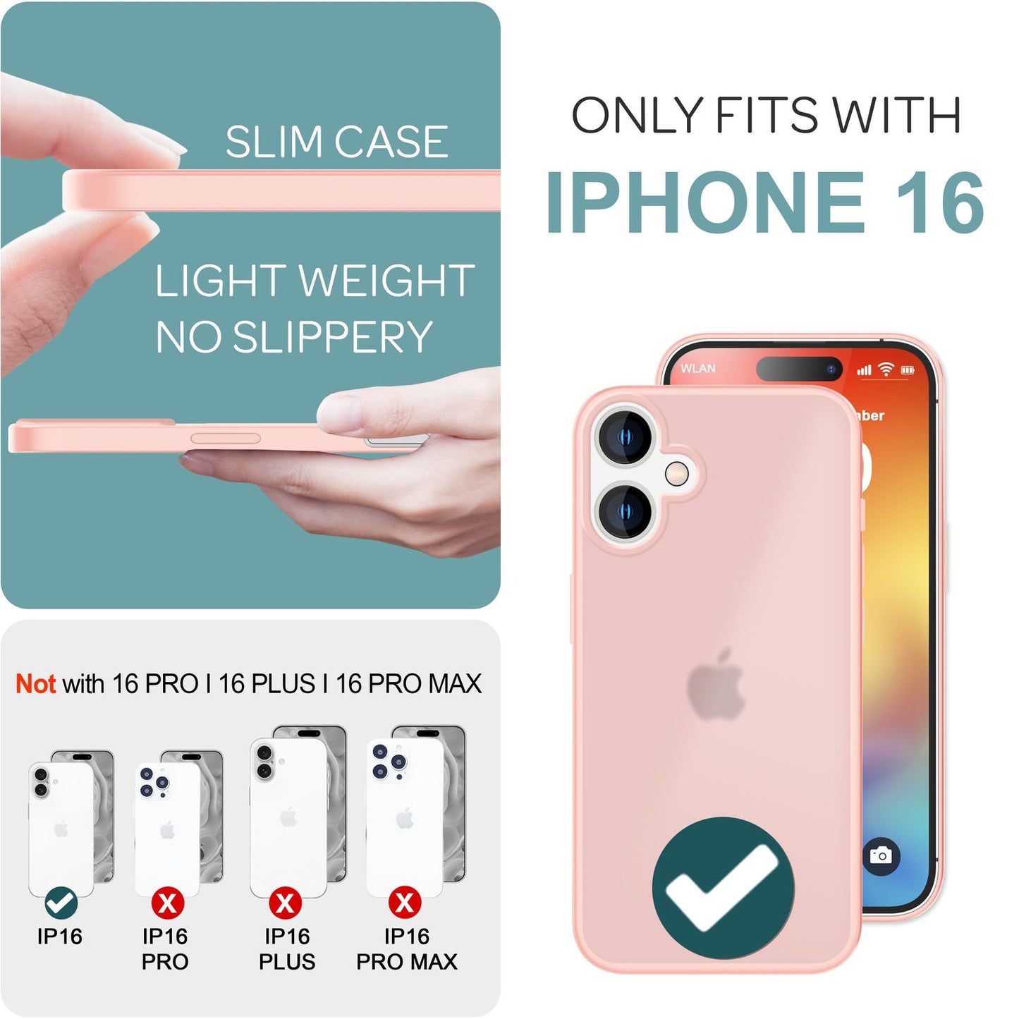 NALIA Fuzion Matte Case - Anti-Fingerabdruck, Abm. 151 x 73 mm