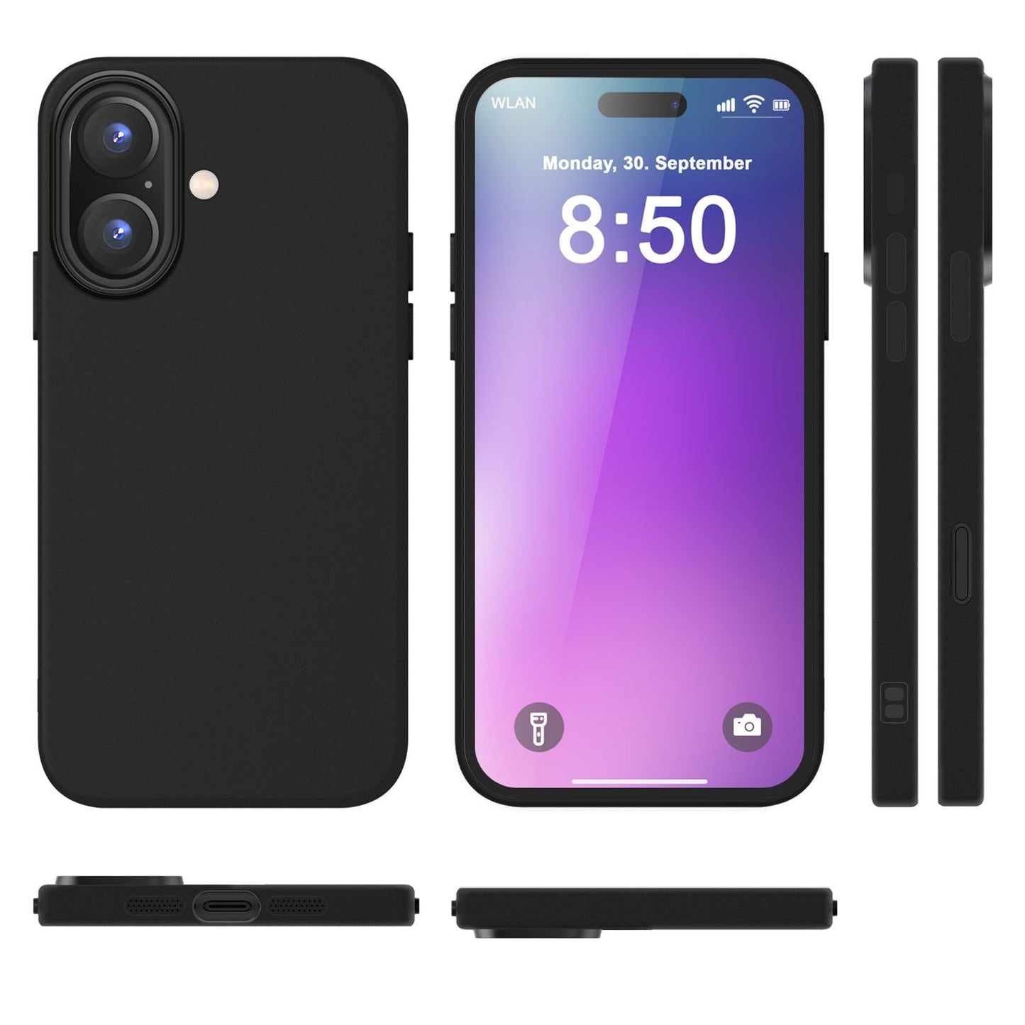 NALIA IPhone Silikonhülle Matt – Rutschfestes Design, Stoßschutz, TPU Beschichtung