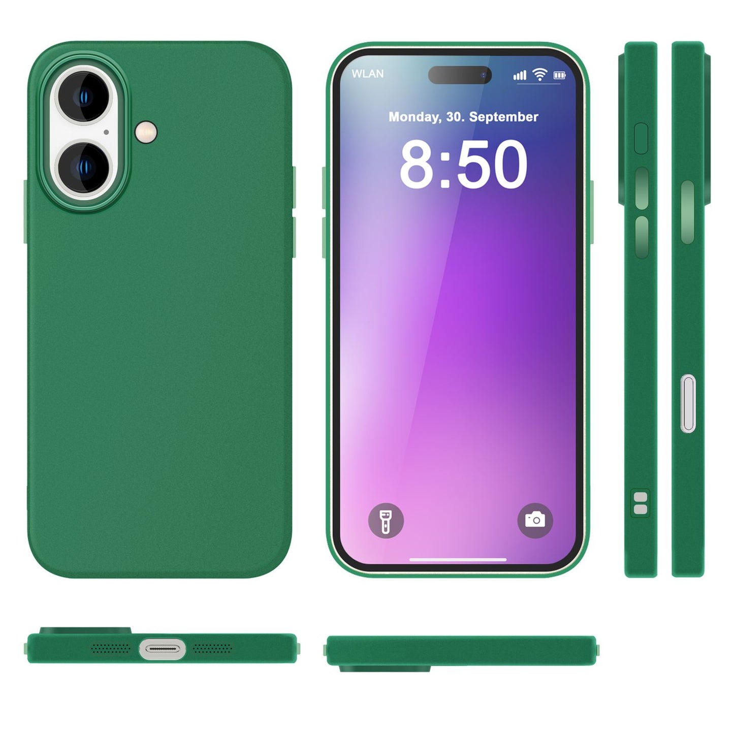 NALIA IPhone Silikonhülle Matt – Rutschfestes Design, Stoßschutz, TPU Beschichtung