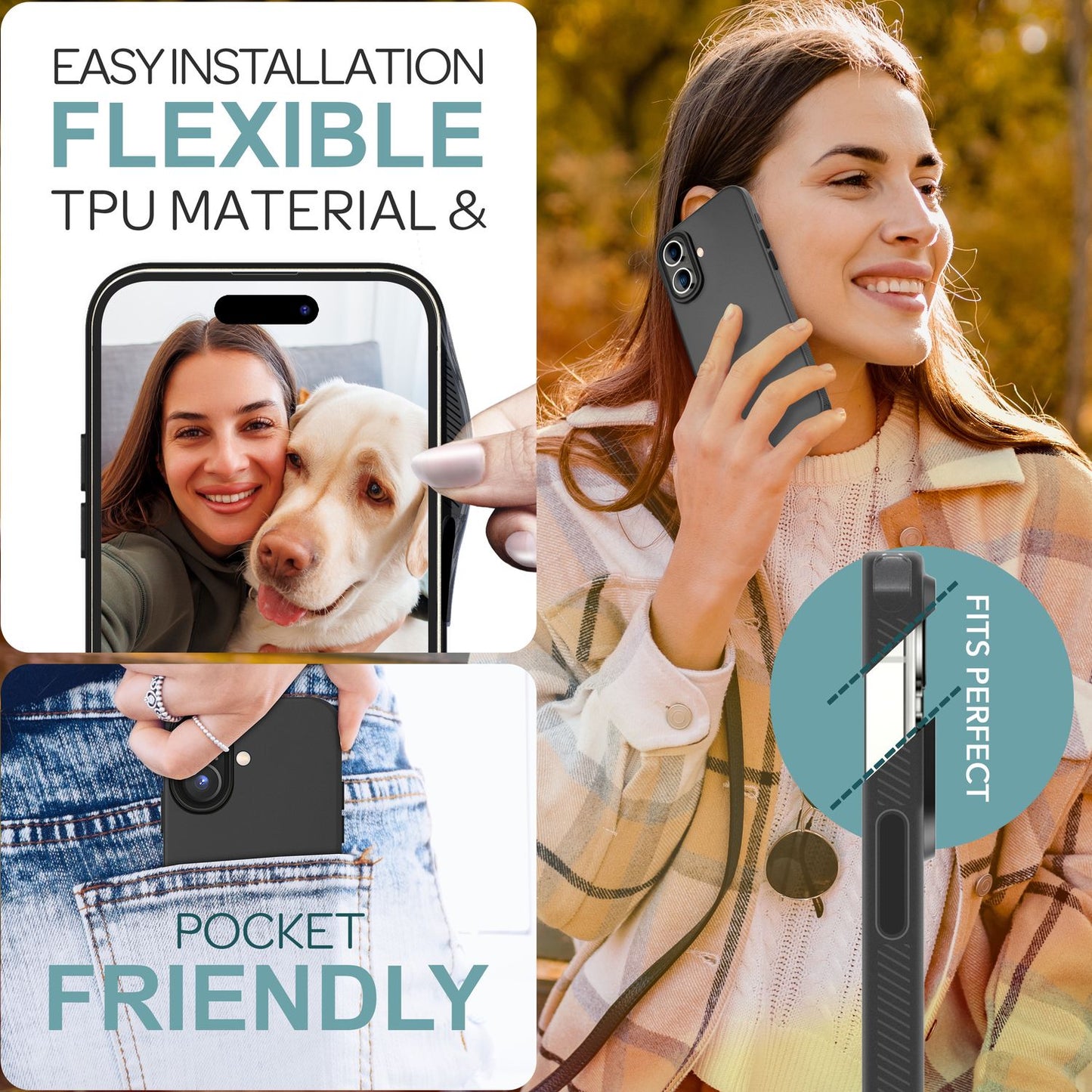 NALIA IPhone Silikonhülle Matt – Rutschfestes Design, Stoßschutz, TPU Beschichtung