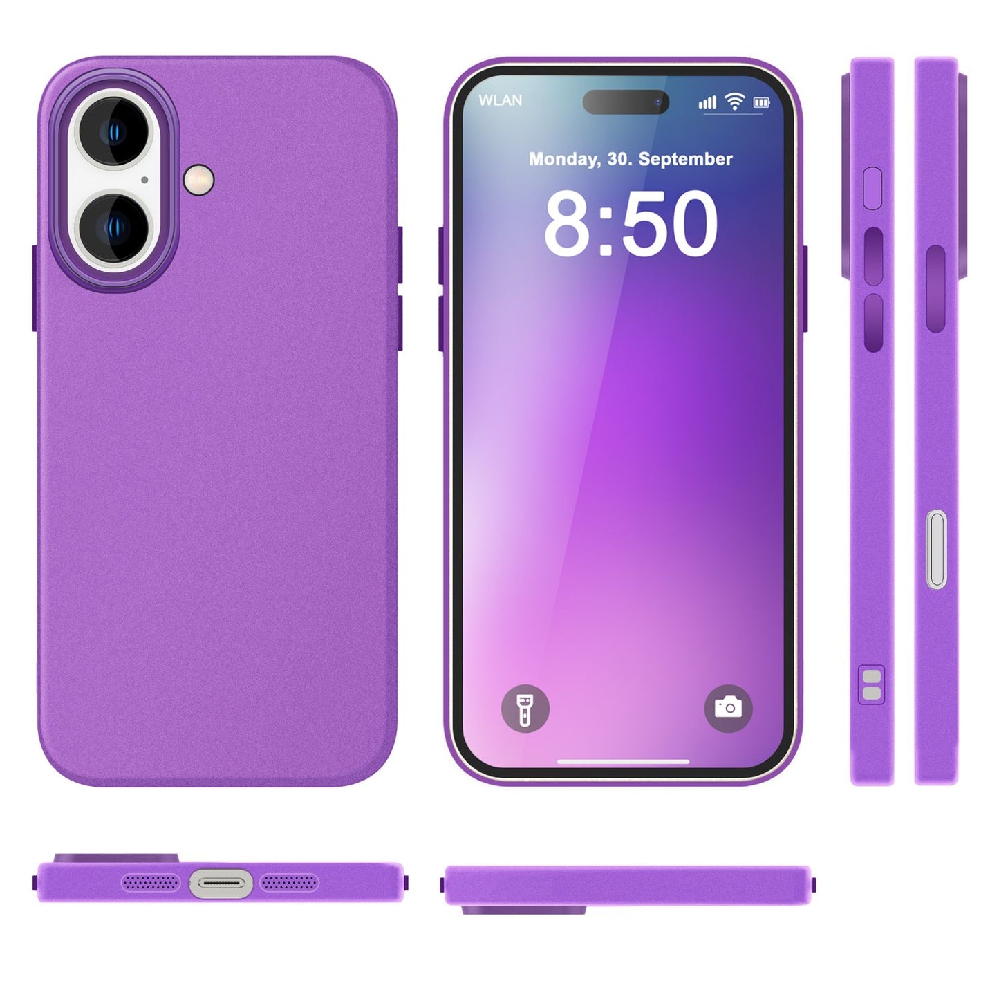 NALIA IPhone Silikonhülle Matt – Rutschfestes Design, Stoßschutz, TPU Beschichtung