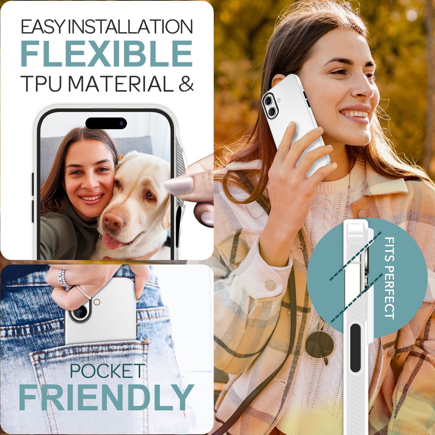 NALIA IPhone Silikonhülle Matt – Rutschfestes Design, Stoßschutz, TPU Beschichtung