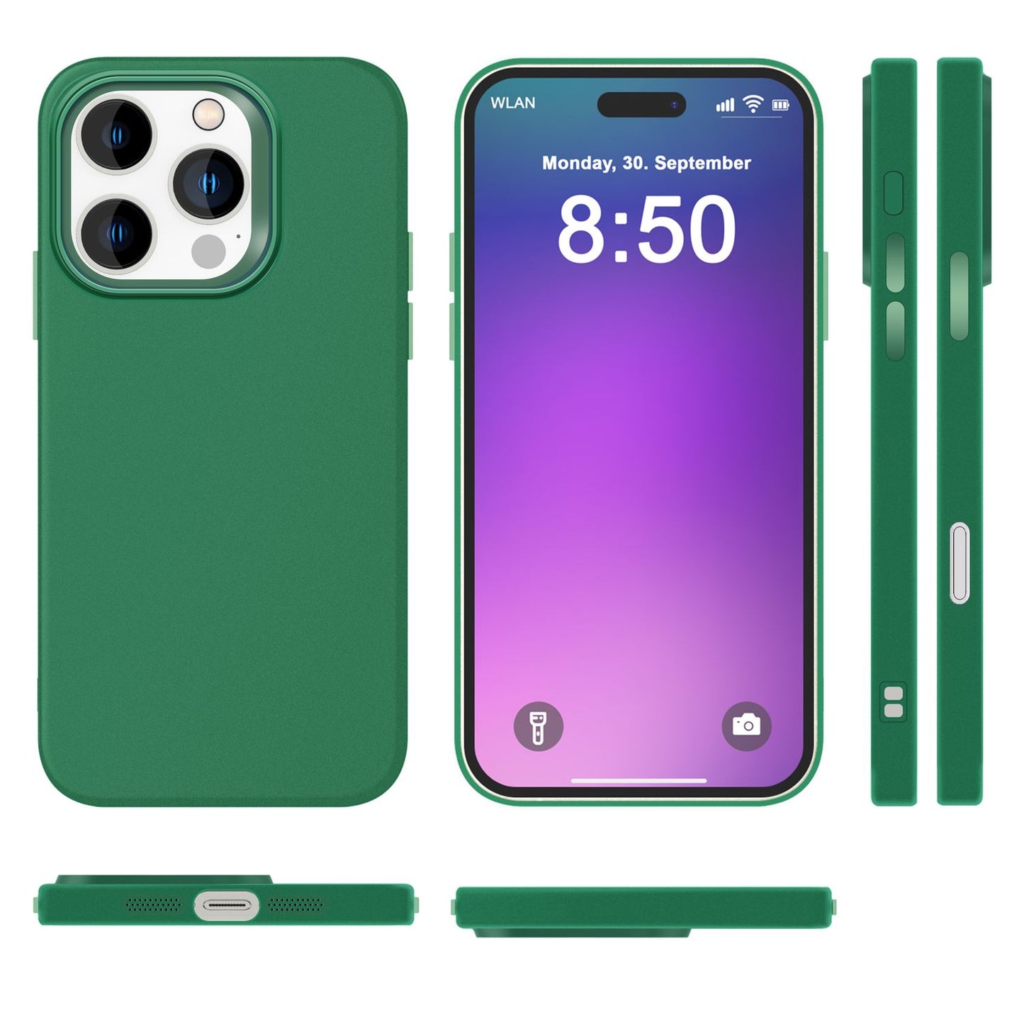 NALIA Fein Mattierte Silikonhülle - Passgenau Für iPhone 16 Pro, TPU-Silikon, Rutschfest