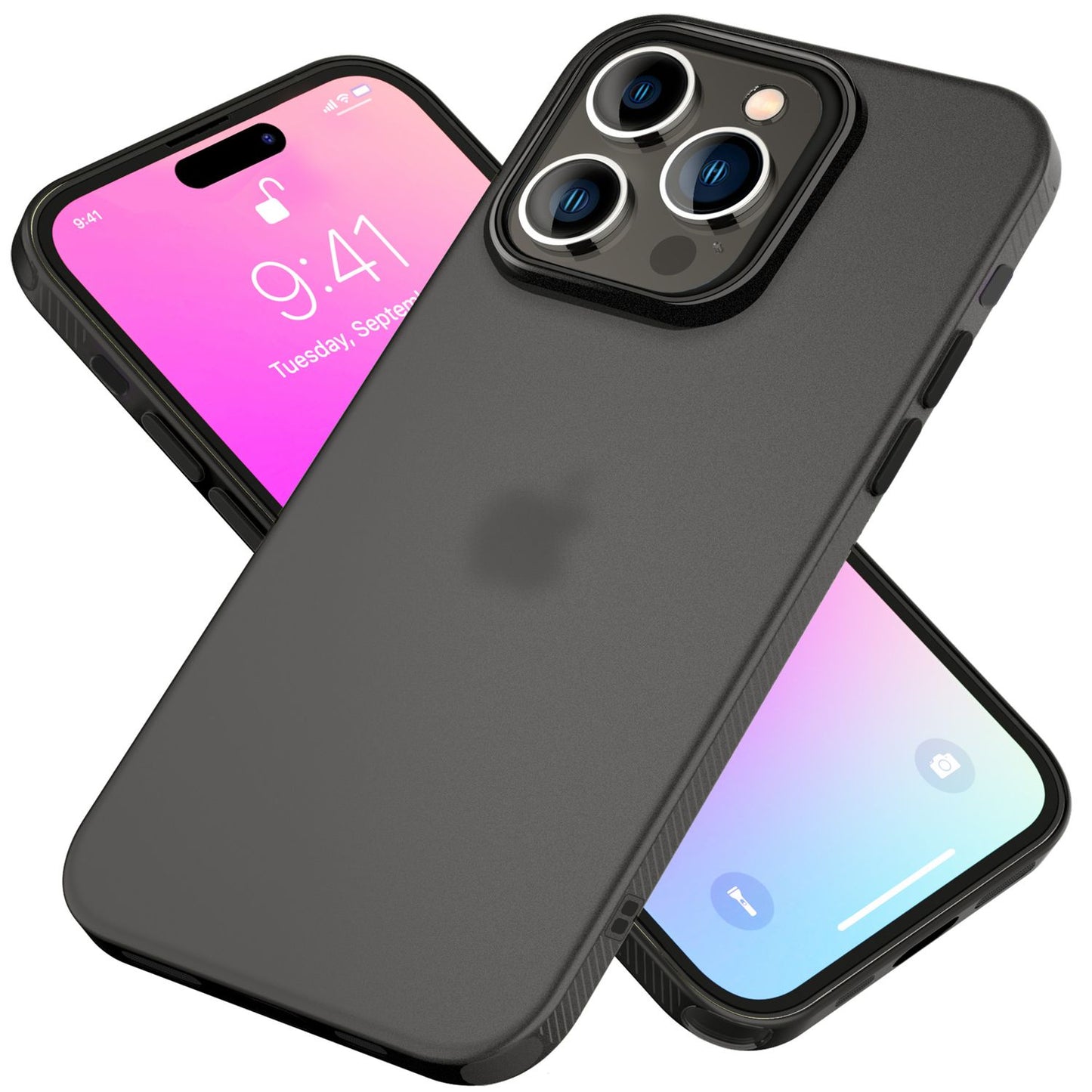 NALIA Fein Mattierte Silikonhülle - Passgenau Für iPhone 16 Pro, TPU-Silikon, Rutschfest