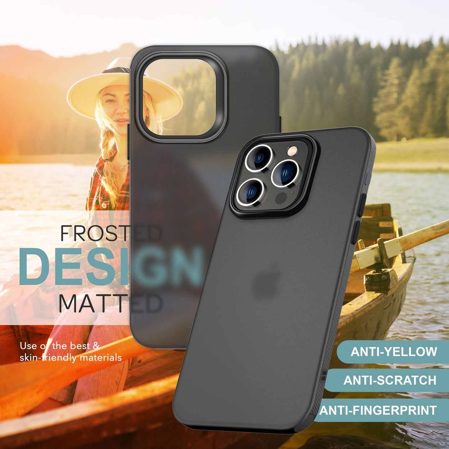 NALIA Fein Mattierte Silikonhülle - Passgenau Für iPhone 16 Pro, TPU-Silikon, Rutschfest