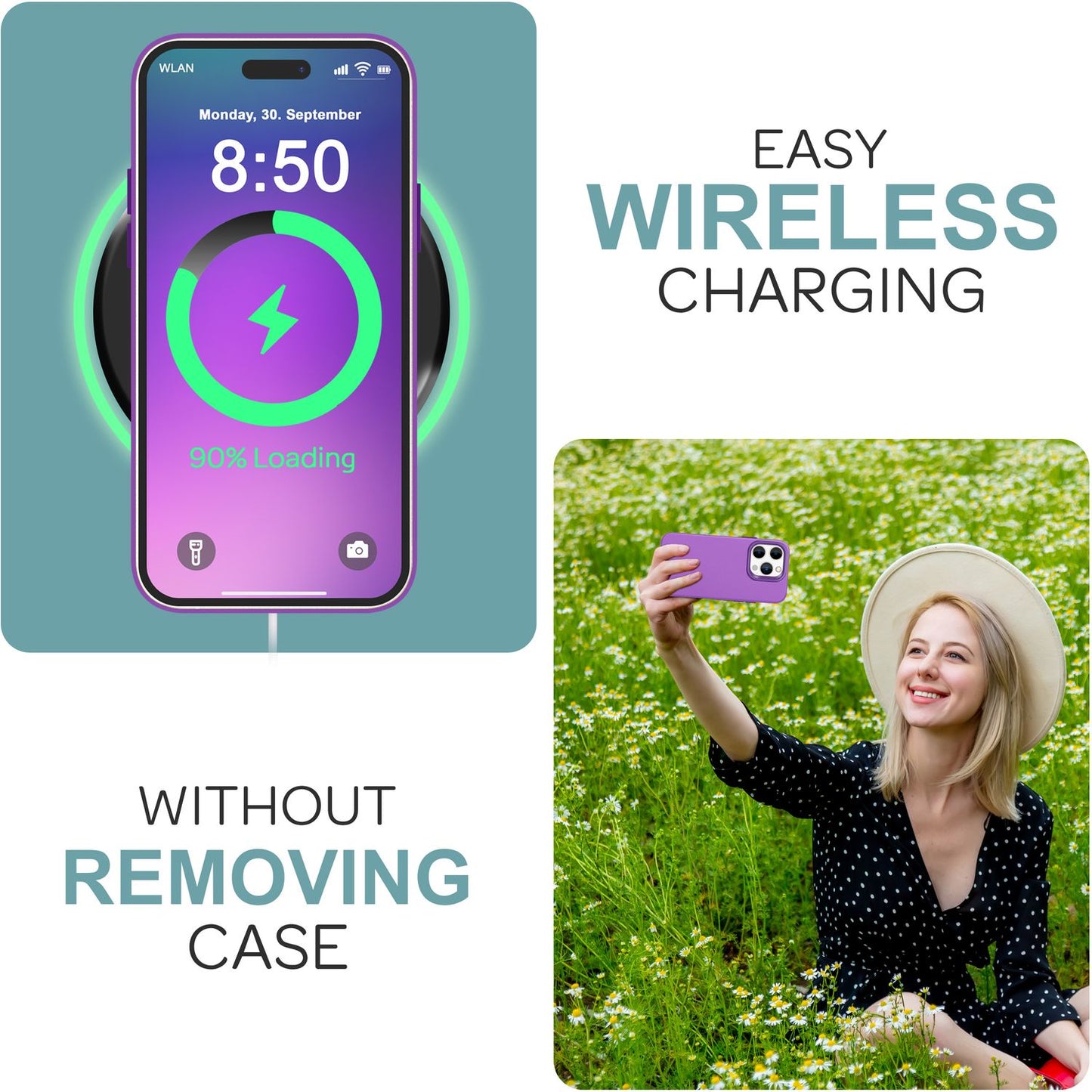 NALIA Fein Mattierte Silikonhülle - Passgenau Für iPhone 16 Pro, TPU-Silikon, Rutschfest