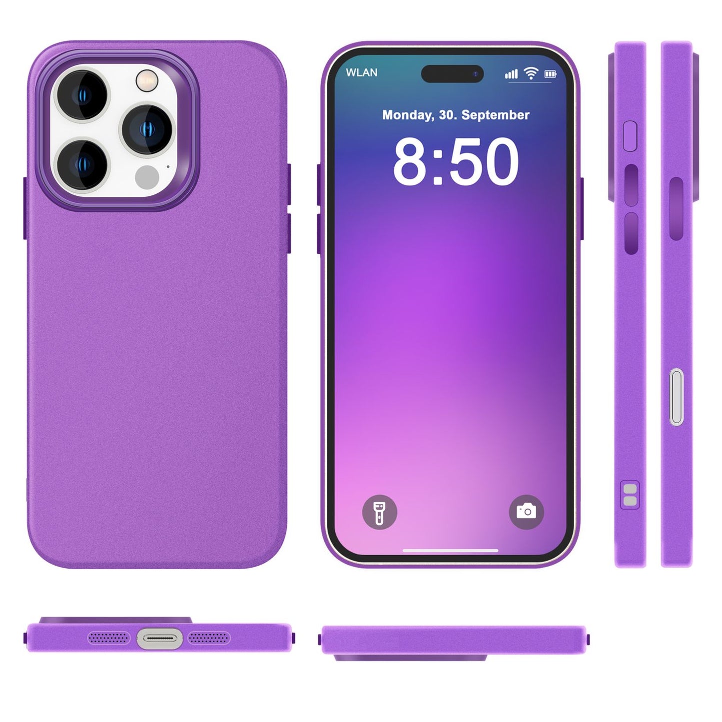 NALIA Fein Mattierte Silikonhülle - Passgenau Für iPhone 16 Pro, TPU-Silikon, Rutschfest