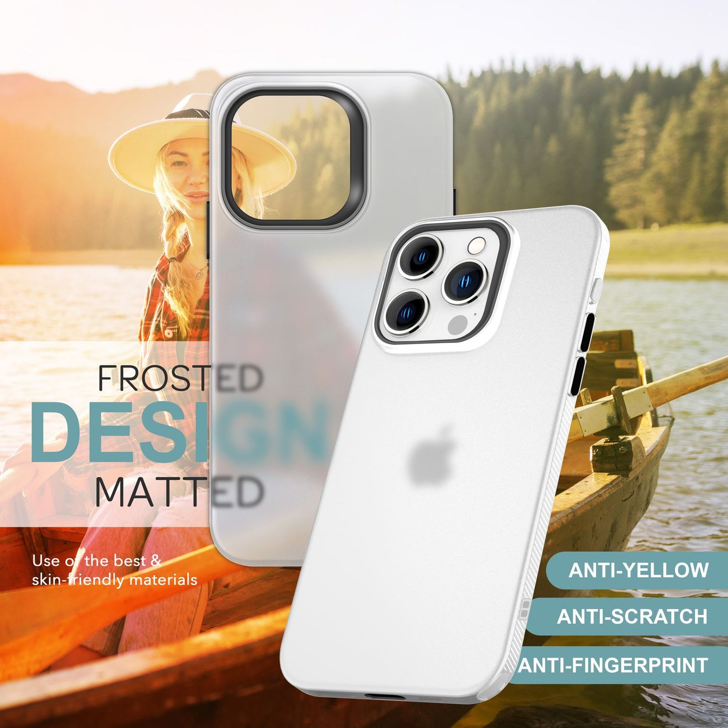 NALIA Fein Mattierte Silikonhülle - Passgenau Für iPhone 16 Pro, TPU-Silikon, Rutschfest