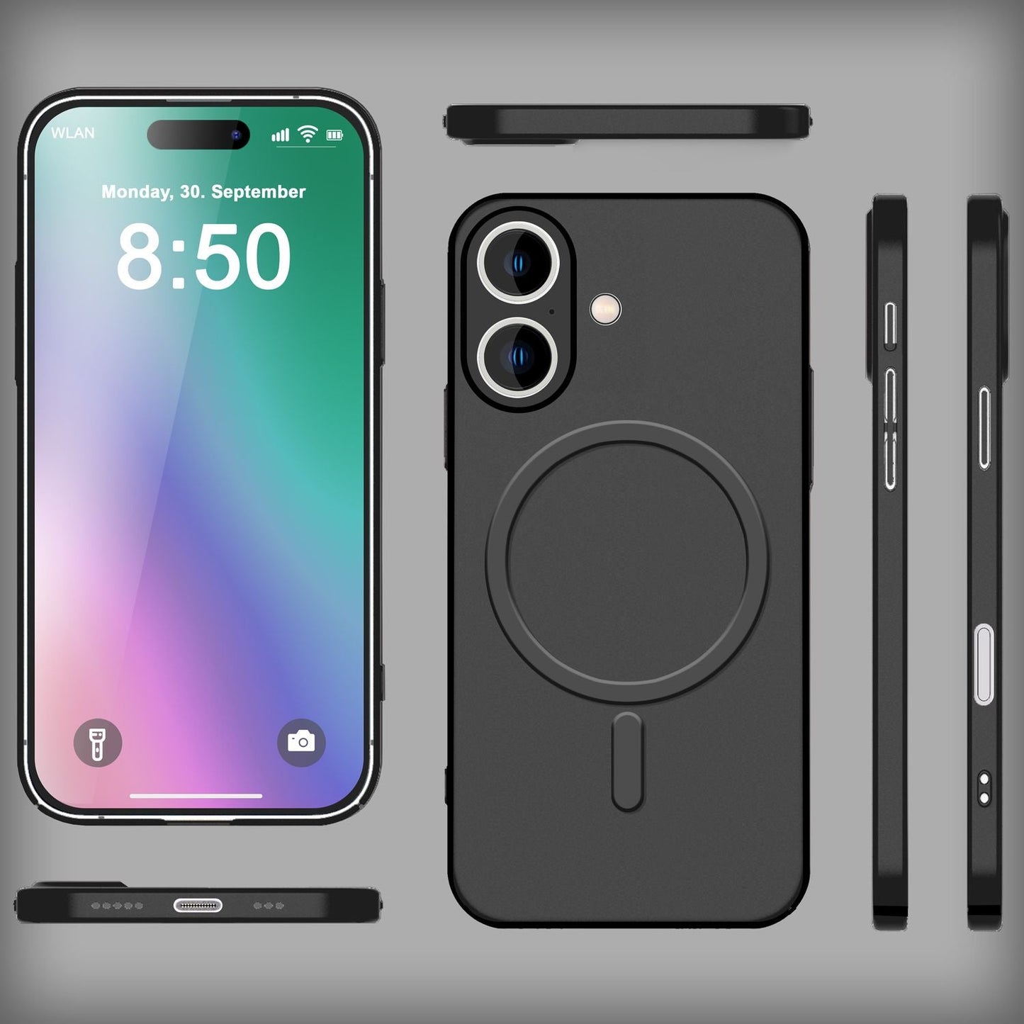 Husă NALIA Ultra Thin MagSafe pentru iPhone 16, Husă de protecție ultra subțire de 0,3 mm, Husă de telefon ușoară