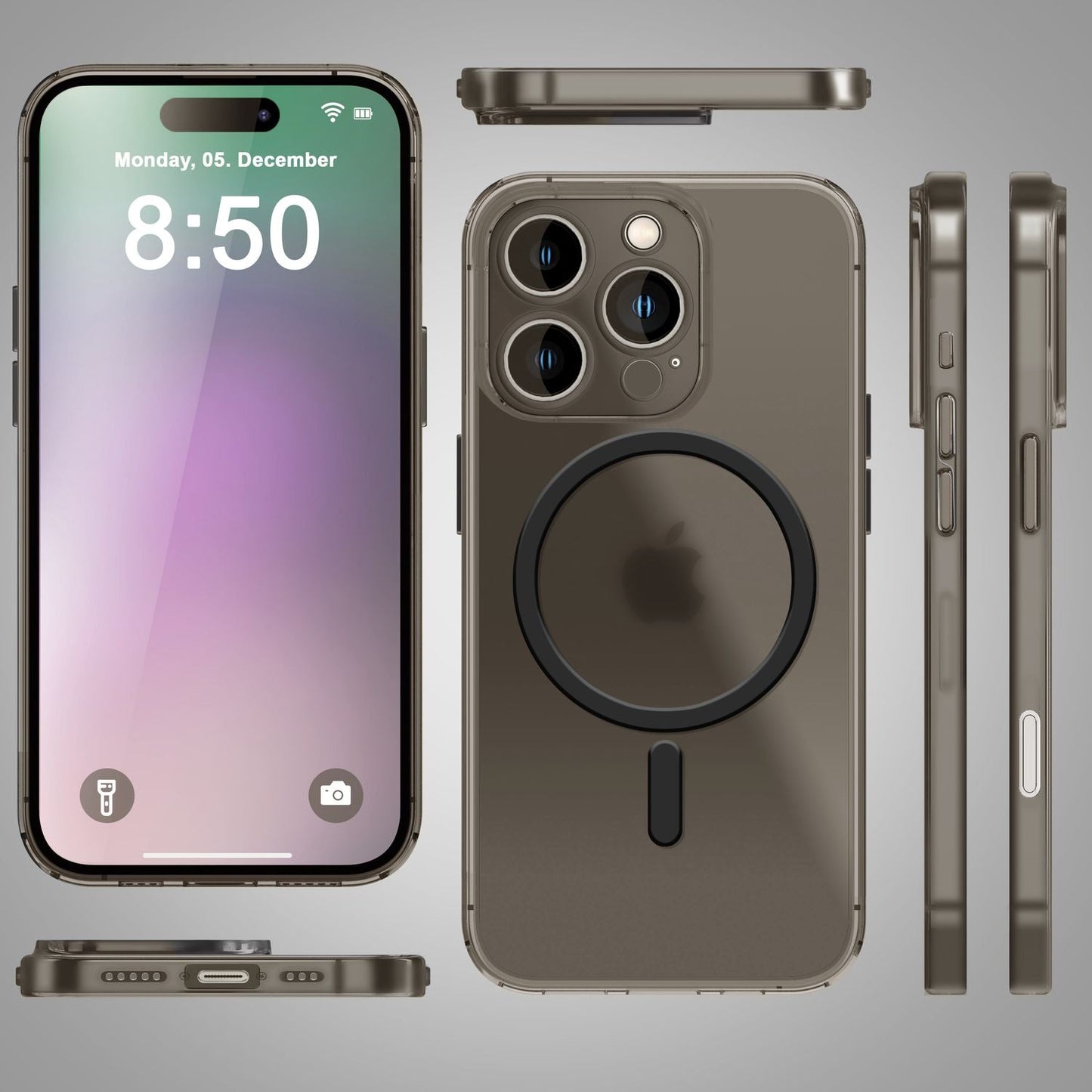 Husă NALIA Ultra Thin MagSafe pentru iPhone 16 Pro, Husă de protecție ultra subțire de 0,3 mm, Husă de telefon subțire