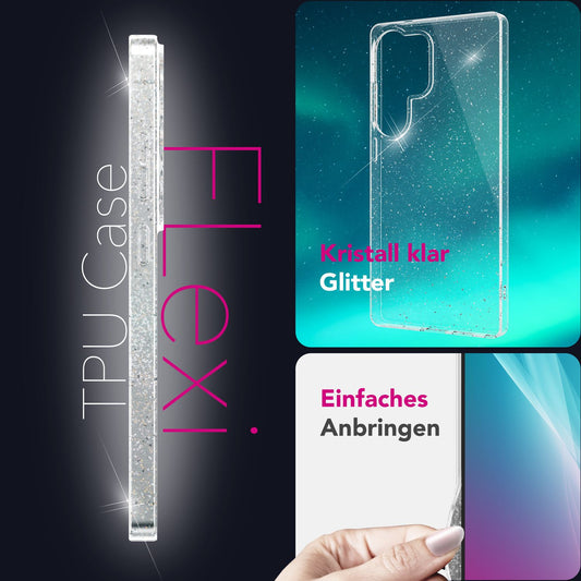 Husă NALIA Dazzlin cu sclipici strălucitor - Dimensiune Galaxy S25 Ultra Thin