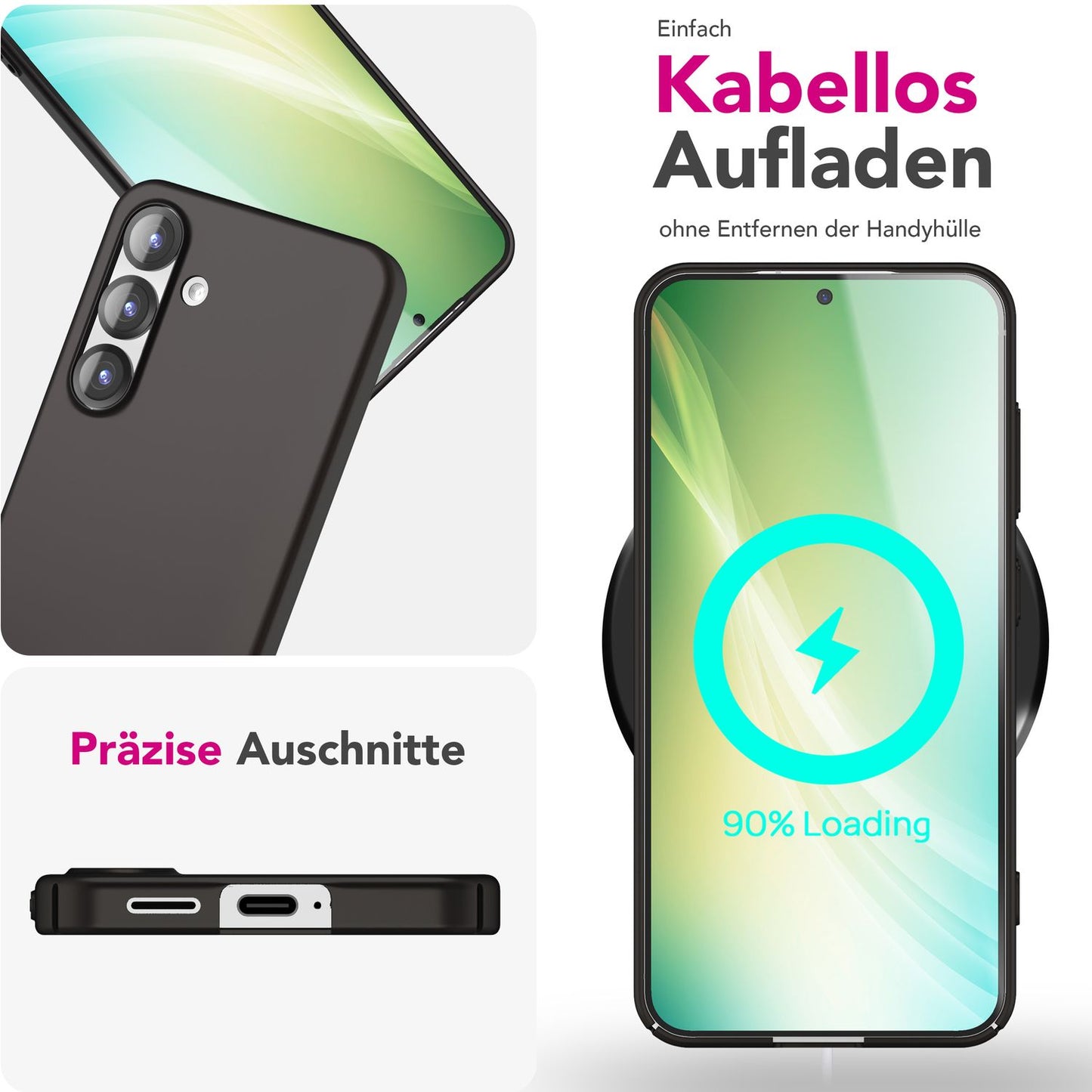 NALIA PureFit für Samsung Galaxy S25 Hülle, Ultradünnes 0,5mm Hardcase im schlanken Design, Mattierte Elegante Leichte Schutzhülle, Ultra Slim Anti-Fingerprint Etui