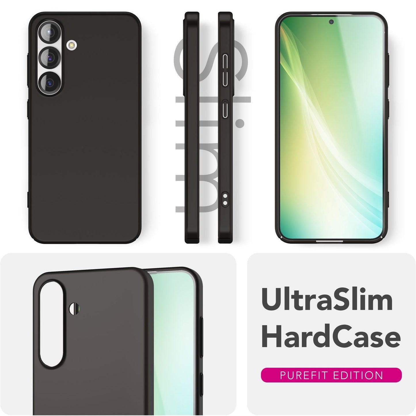 NALIA PureFit für Samsung Galaxy S25 Hülle, Ultradünnes 0,5mm Hardcase im schlanken Design, Mattierte Elegante Leichte Schutzhülle, Ultra Slim Anti-Fingerprint Etui
