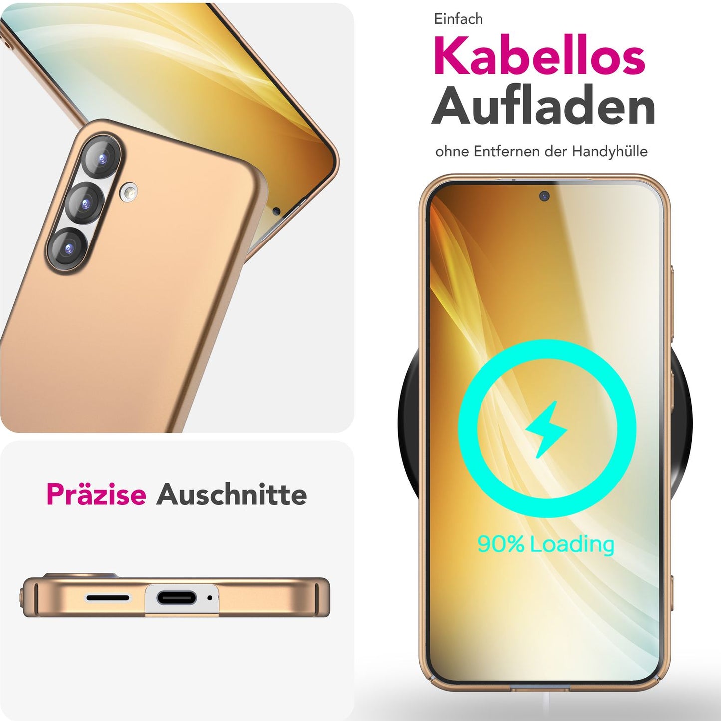 NALIA PureFit für Samsung Galaxy S25 Hülle, Ultradünnes 0,5mm Hardcase im schlanken Design, Mattierte Elegante Leichte Schutzhülle, Ultra Slim Anti-Fingerprint Etui