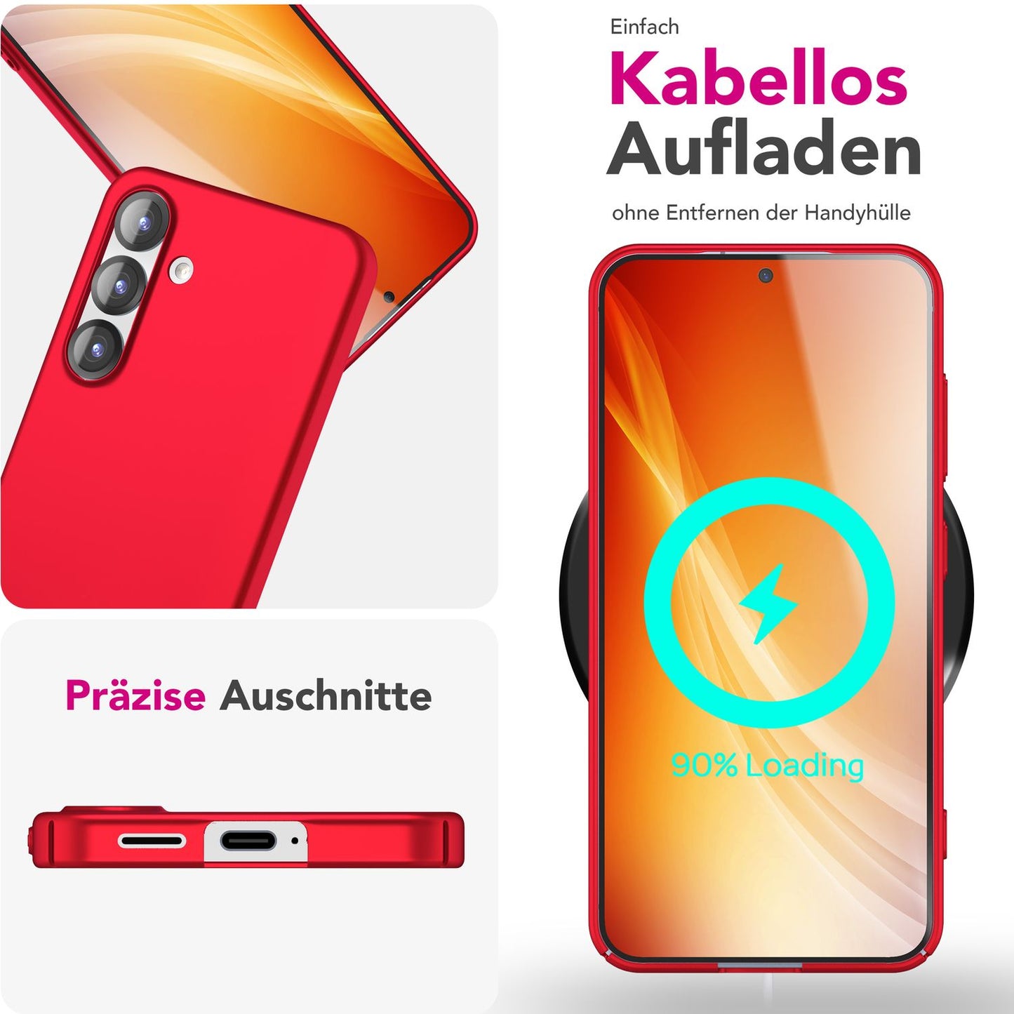 NALIA PureFit für Samsung Galaxy S25 Hülle, Ultradünnes 0,5mm Hardcase im schlanken Design, Mattierte Elegante Leichte Schutzhülle, Ultra Slim Anti-Fingerprint Etui