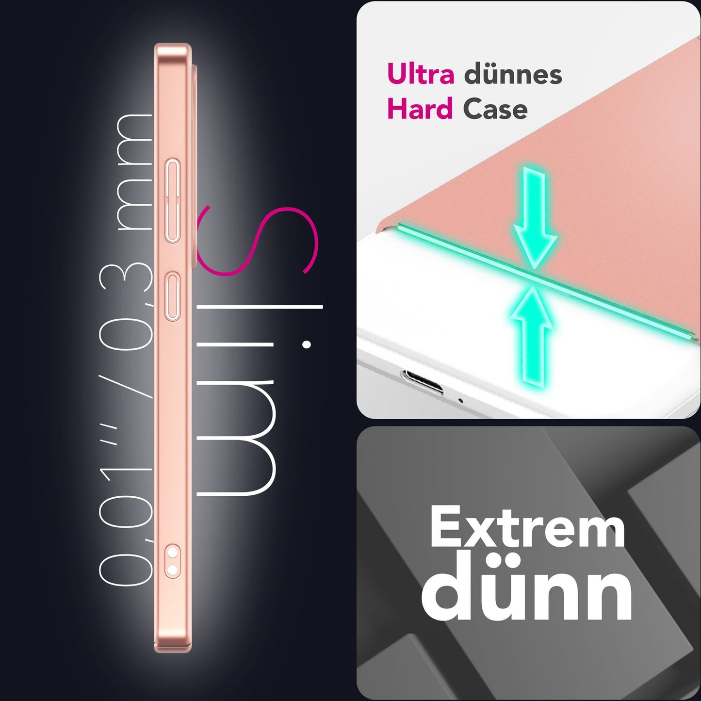 NALIA PureFit für Samsung Galaxy S25 Hülle, Ultradünnes 0,5mm Hardcase im schlanken Design, Mattierte Elegante Leichte Schutzhülle, Ultra Slim Anti-Fingerprint Etui