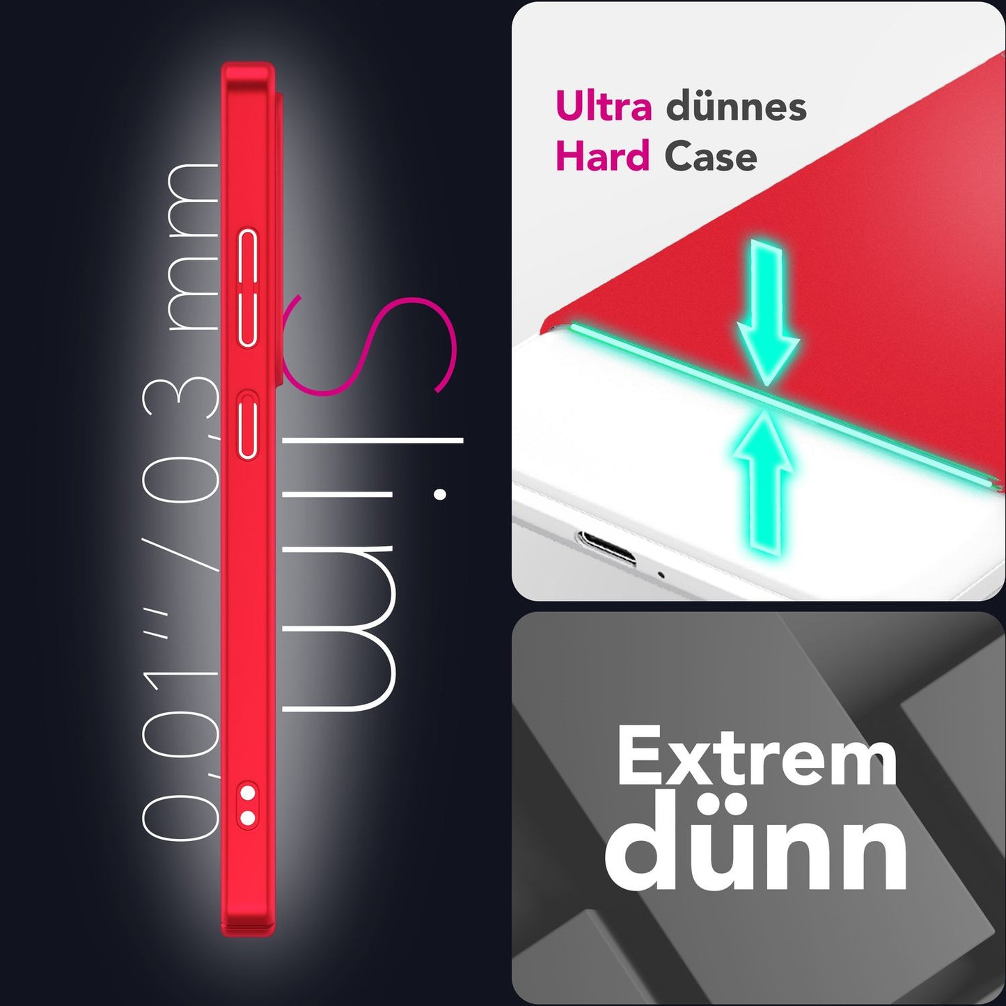 NALIA PureFit für Samsung Galaxy S25 Plus Hülle, Schlanke 0,5mm Schutzhülle im Mattierten Ultra-Slim Design, Dünnes Leichtes Hardcover, Fingerabdruck-Resistent