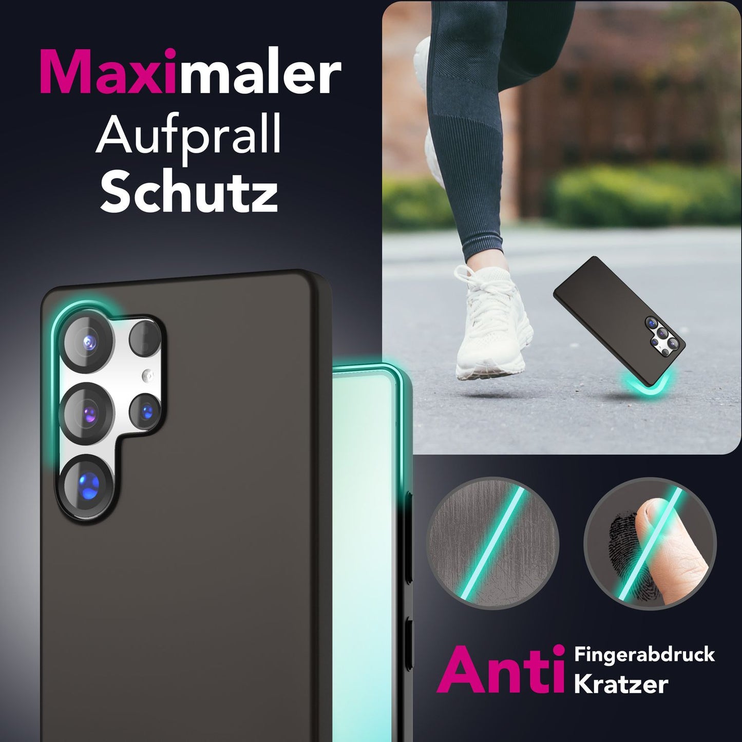 NALIA PureFit für Samsung Galaxy S25 Ultra Hülle, Extra Slim 0,5mm Hardcover, Leichte Dünne Elegante Schutzhülle, Mattierte Fingerabdruck-Resistente Handyhülle