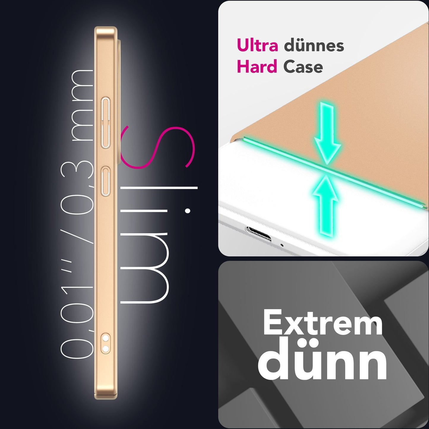 NALIA PureFit für Samsung Galaxy S25 Ultra Hülle, Extra Slim 0,5mm Hardcover, Leichte Dünne Elegante Schutzhülle, Mattierte Fingerabdruck-Resistente Handyhülle