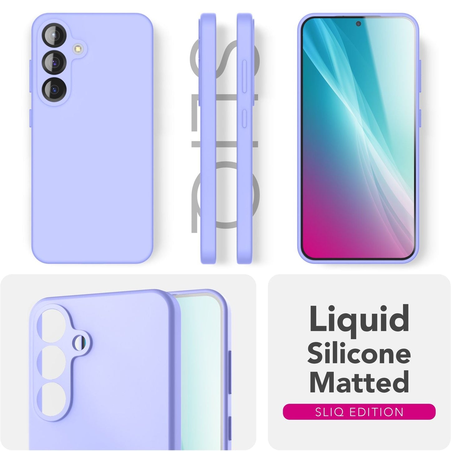 NALIA Phoenix für Samsung Galaxy S25 Hülle, Abwischbare Weiche Schutzhülle aus Flüssigsilikon, Mikrofaser Innenfutter, Rutschfeste Handyhülle, Seidige Silikonhülle