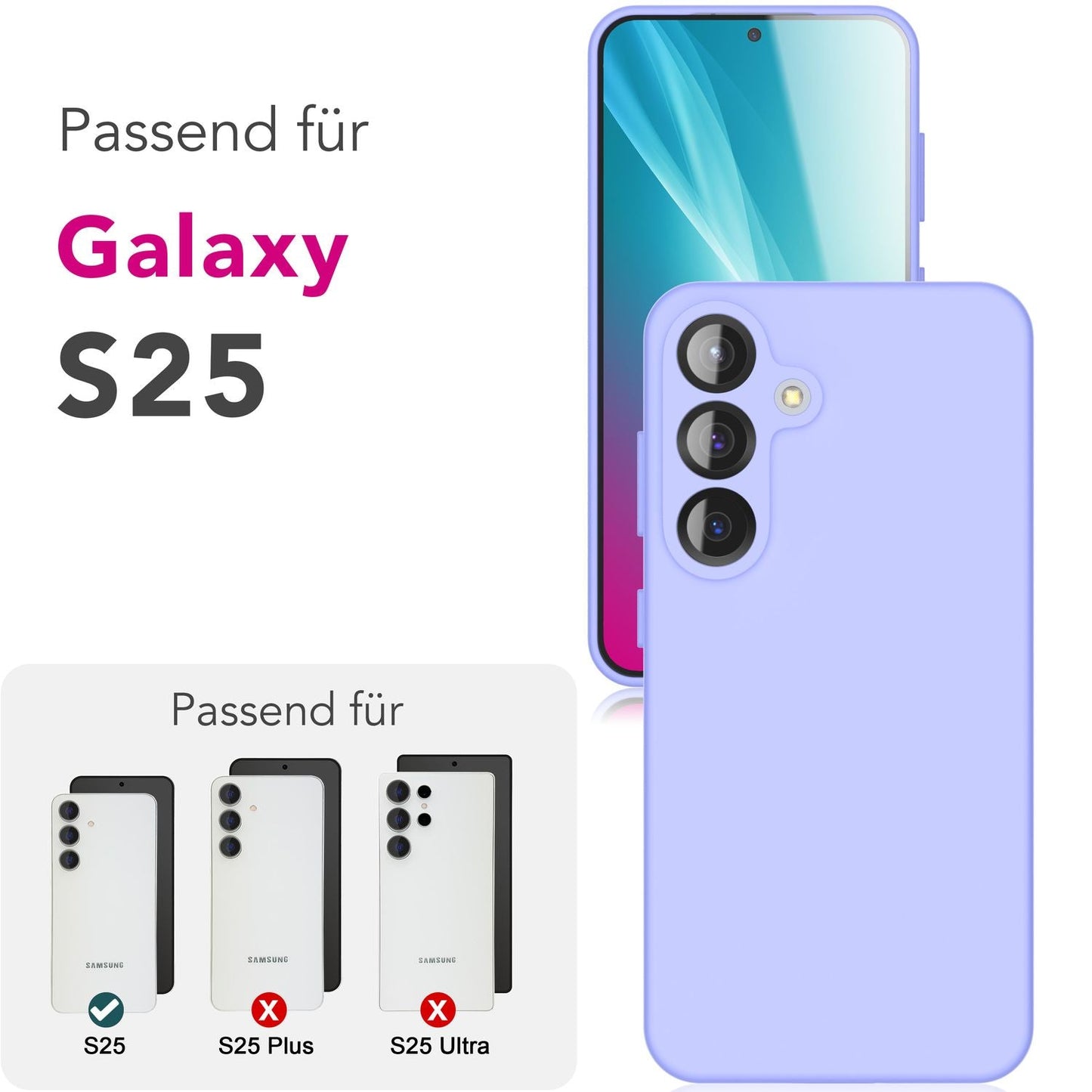 NALIA Phoenix für Samsung Galaxy S25 Hülle, Abwischbare Weiche Schutzhülle aus Flüssigsilikon, Mikrofaser Innenfutter, Rutschfeste Handyhülle, Seidige Silikonhülle